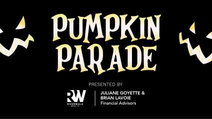 Pumpkin Parade Text with jack o lantern images