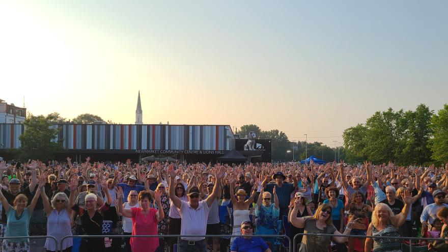 Crowd at a music event