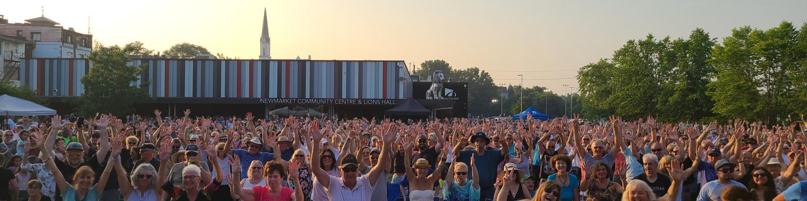 Crowd at a music event