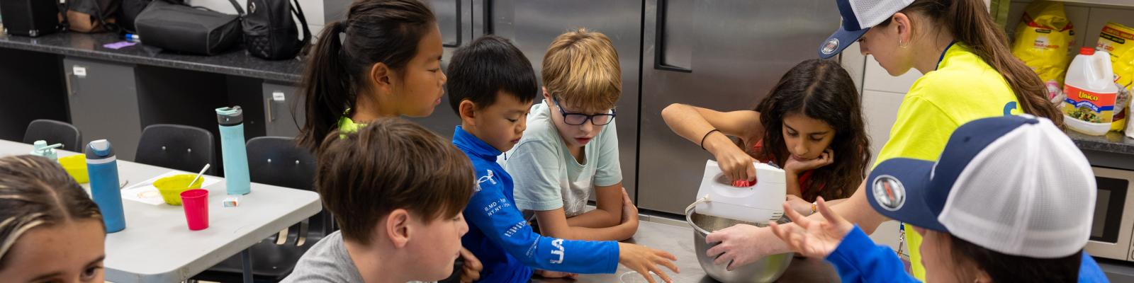 Kids Cooking at Camp
