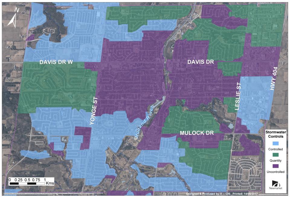 Colored map showing different zones in purple, blue, and green with labeled street names.