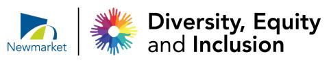 Newmarket diversity, equity, and inclusion logo