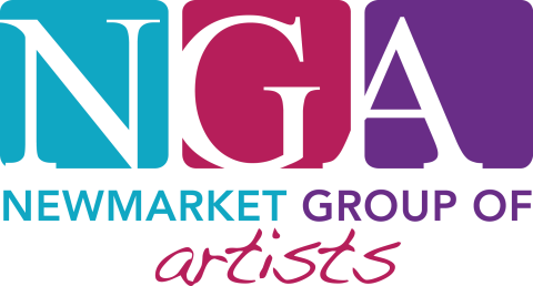 NGA logo with colorful blocks and text below.