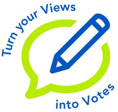 A green chat bubble with a blue pencil icon inside.