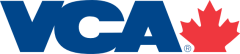VCA logo with red maple leaf icon