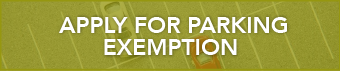 Yellow banner with text "Apply for Parking Exemption."