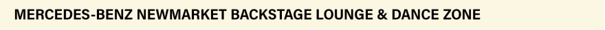 Mercedes-Benz advert featuring Lounge & Dance Zone text.