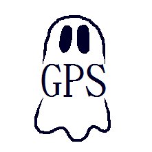 Georgina Paranormal Society logo | Ghost icon with "GPS" text