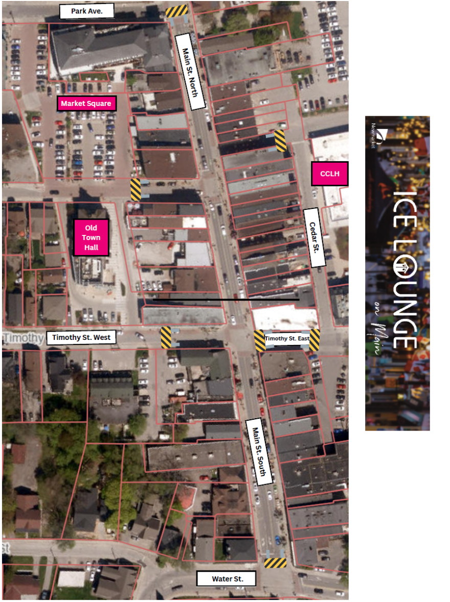 Map of Ice Lounge on Main