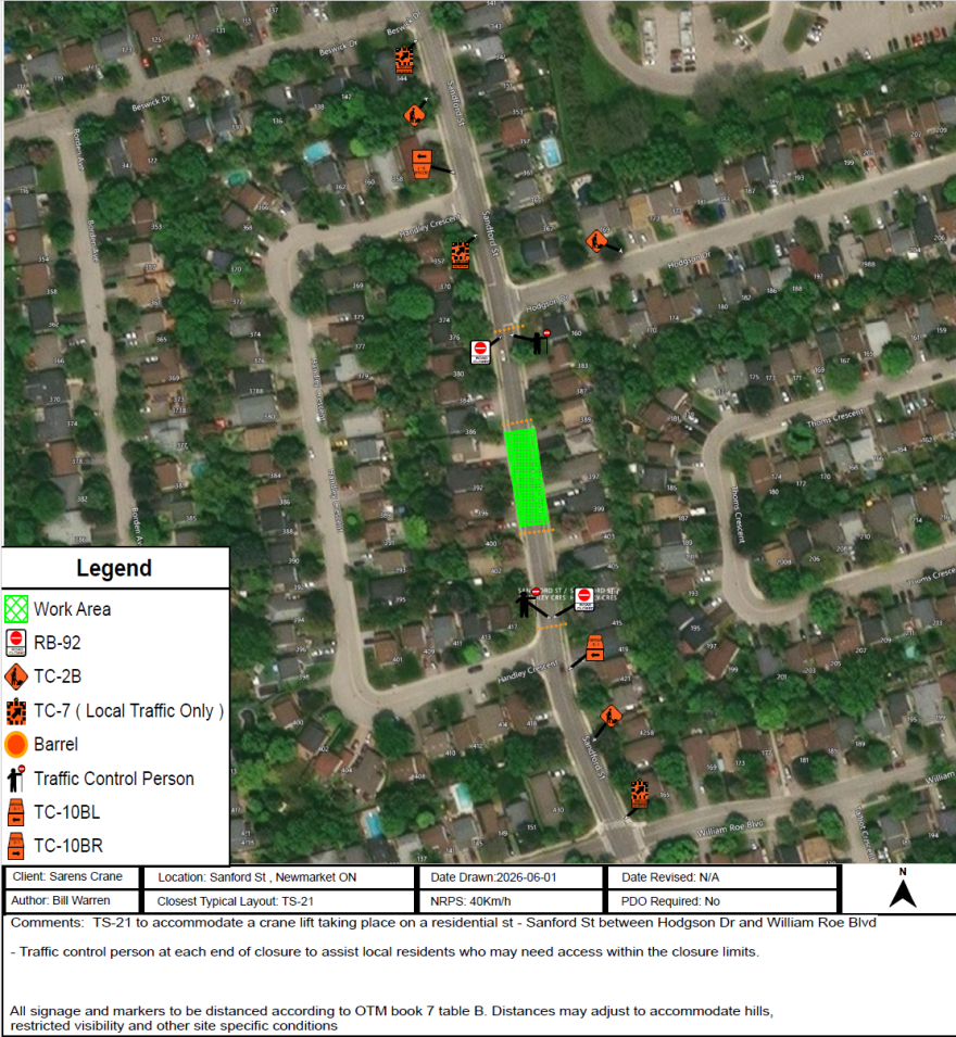 June 10 road closure